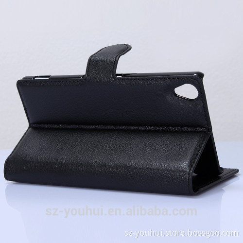 Factory direct sale for Sony Z3 back cover leather case